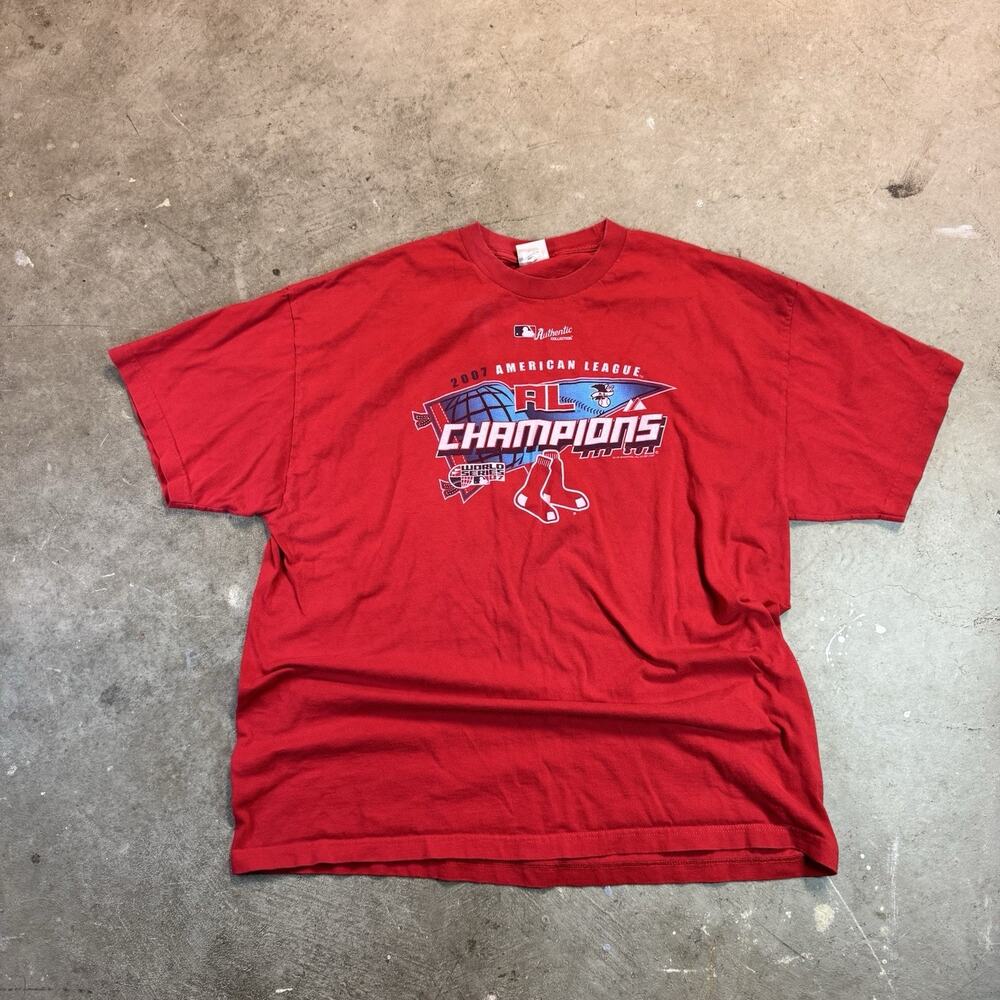 Vintage Red Sox T Shirt Adult 2XL 2007 American League Champions